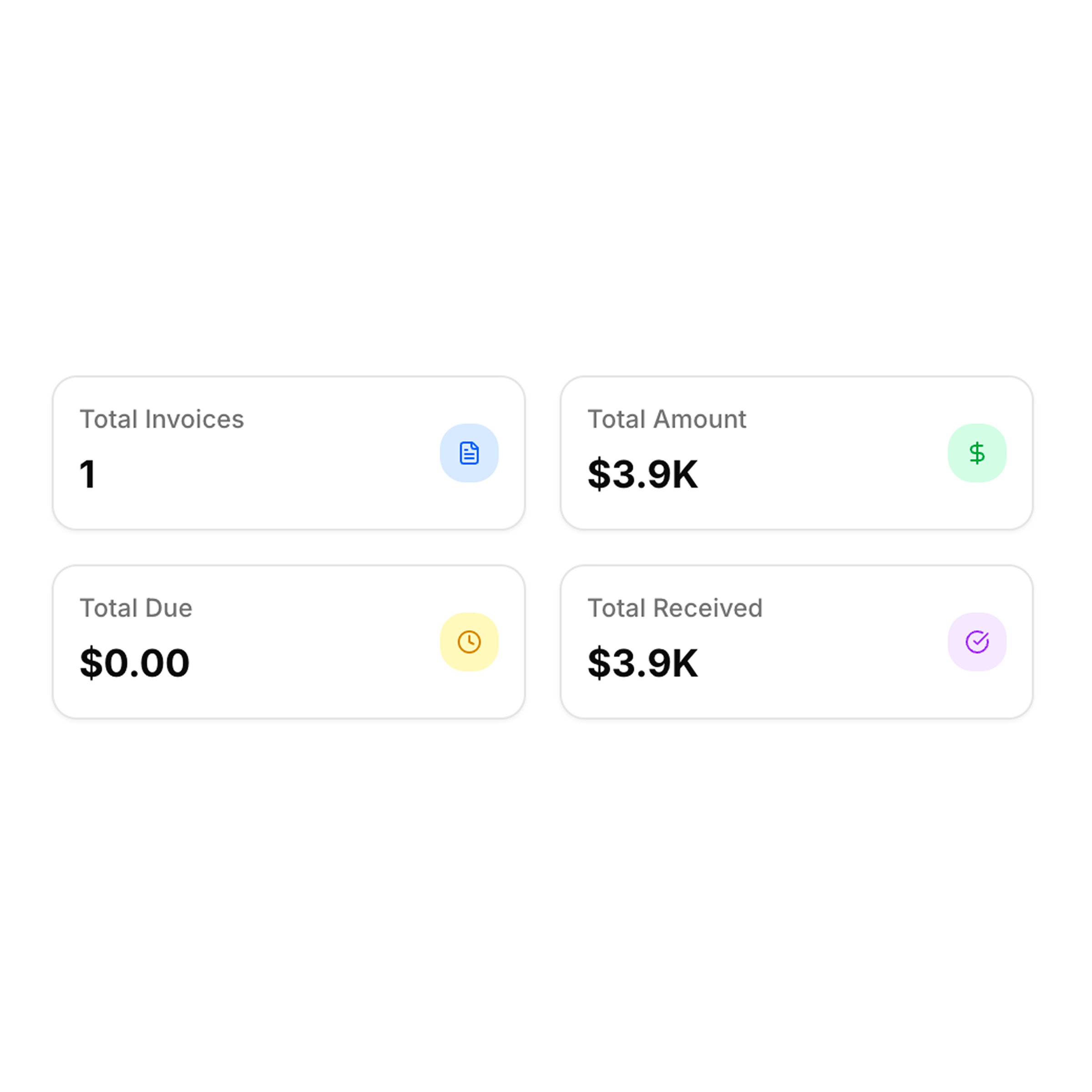 Doppl invoicing interface showing professional invoice creation and management